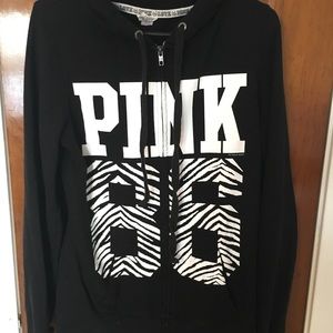 Full length Zip Up PINK Sweatshirt
